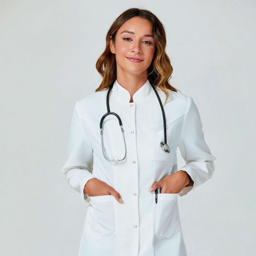Medical Lab And Science - Professional Long Sleeve Lab Coat Uniform
