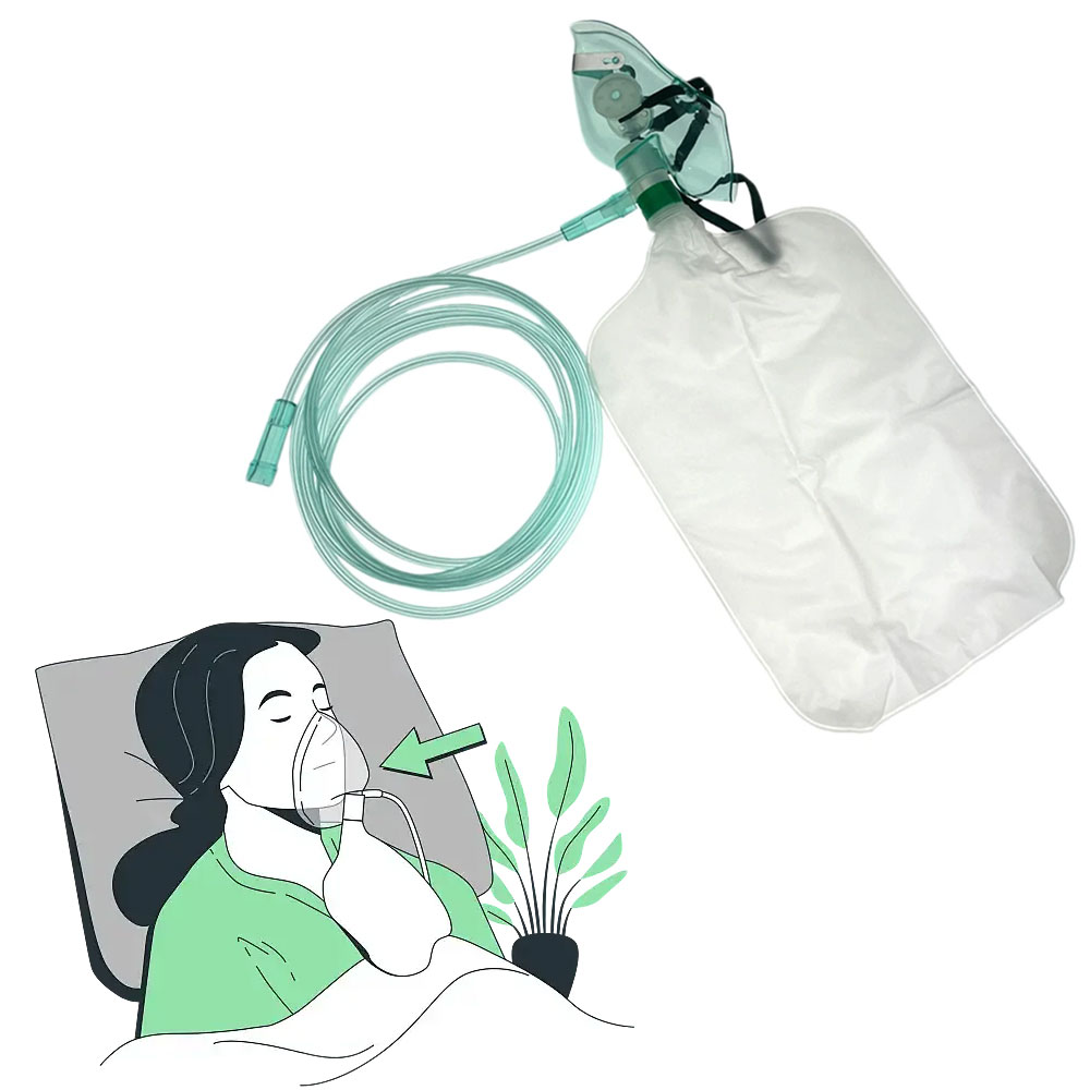 5-20Pcs Disposable Adult High  - Oxygen Mask Non-Rebreather recension och pris