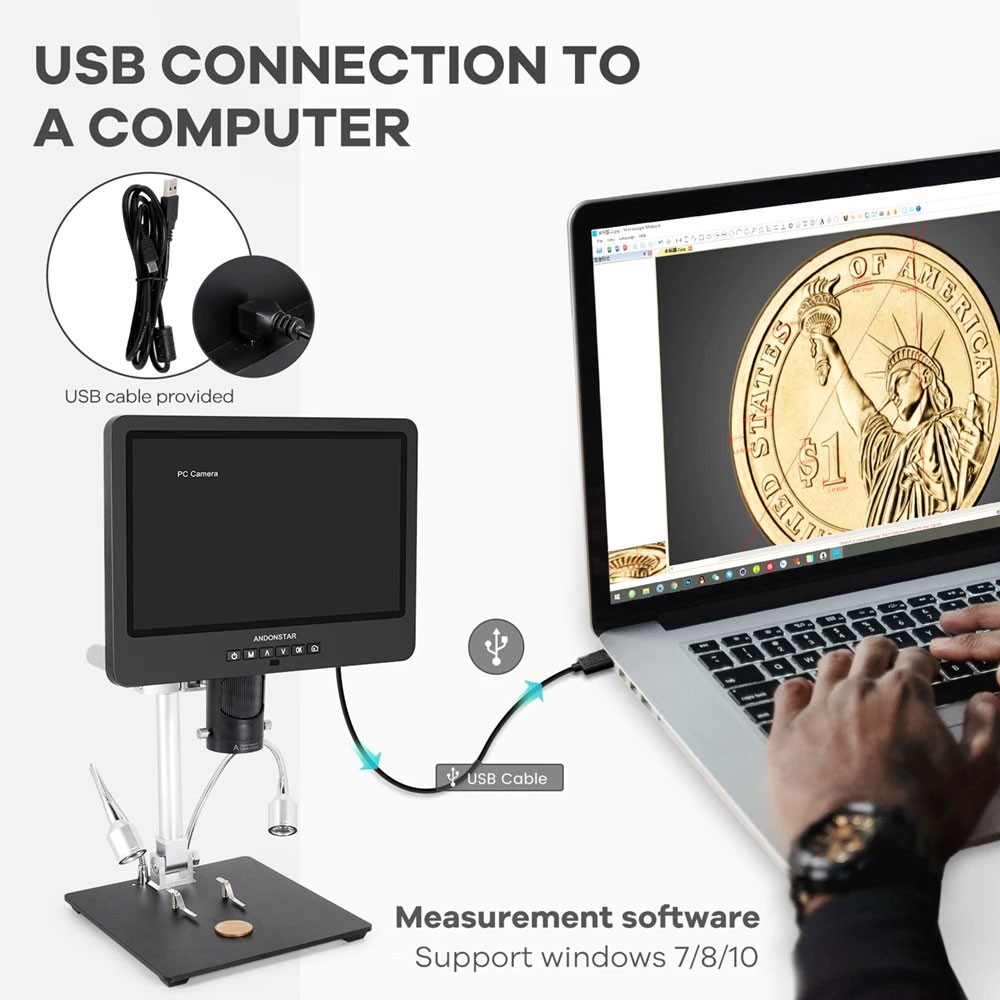 GOOD Andonstar AD249S-M Trinoc - Digital Microscope recension och pris