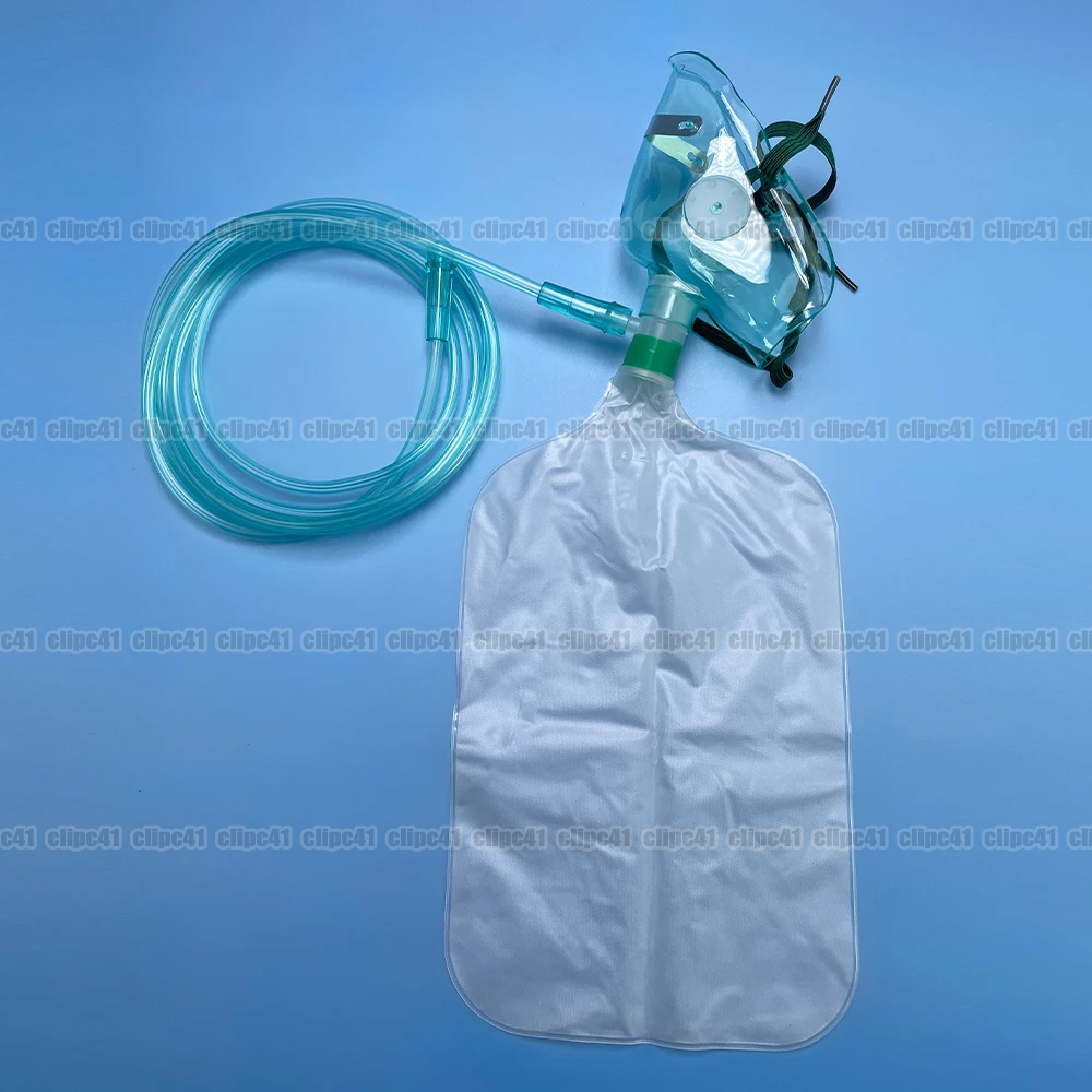 1Pc Adult High Concentration O - Oxygen Mask Non-Rebreather recension och pris